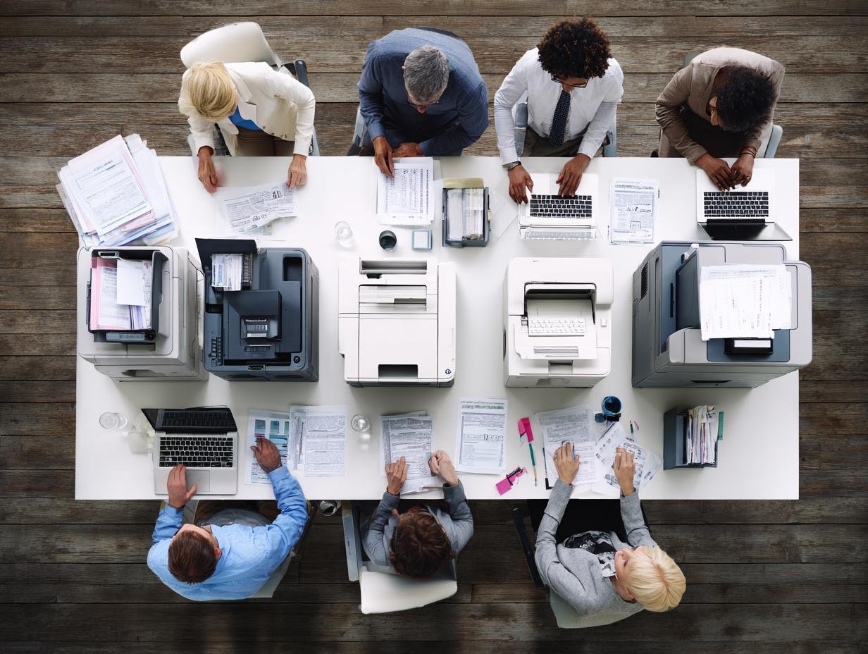 Modern office workspace